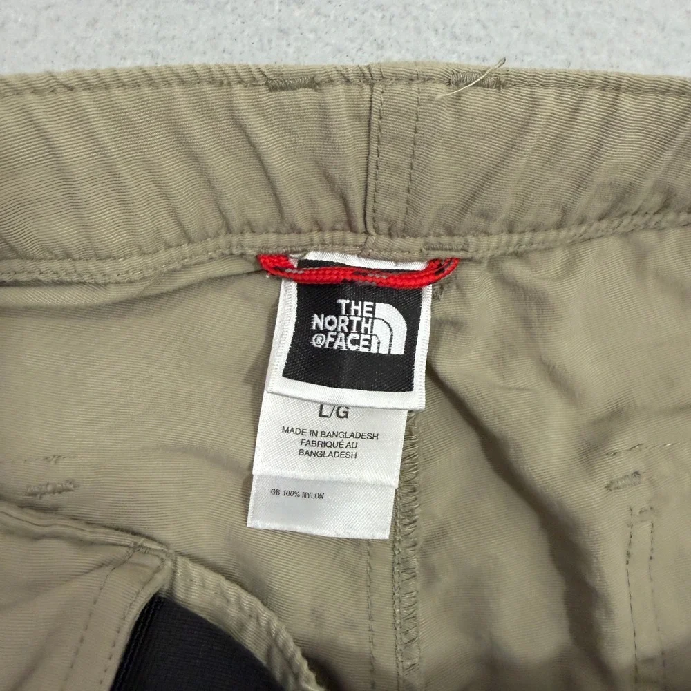 The North Face Pants Men's Large Tan Convertible Zip Off Cargo Hiking Outdoor